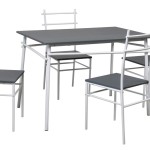 table et chaise de cuisine grise