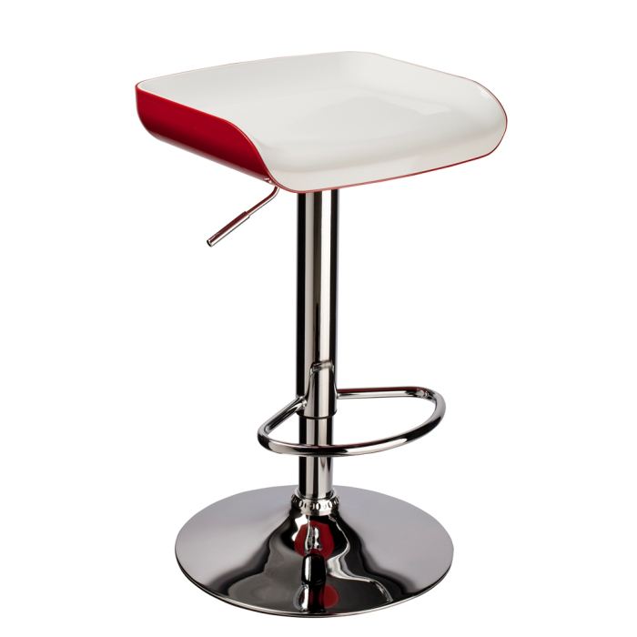 JACKSON Tabouret de bar blanc