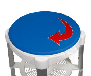 tabouret de douche rotatif
