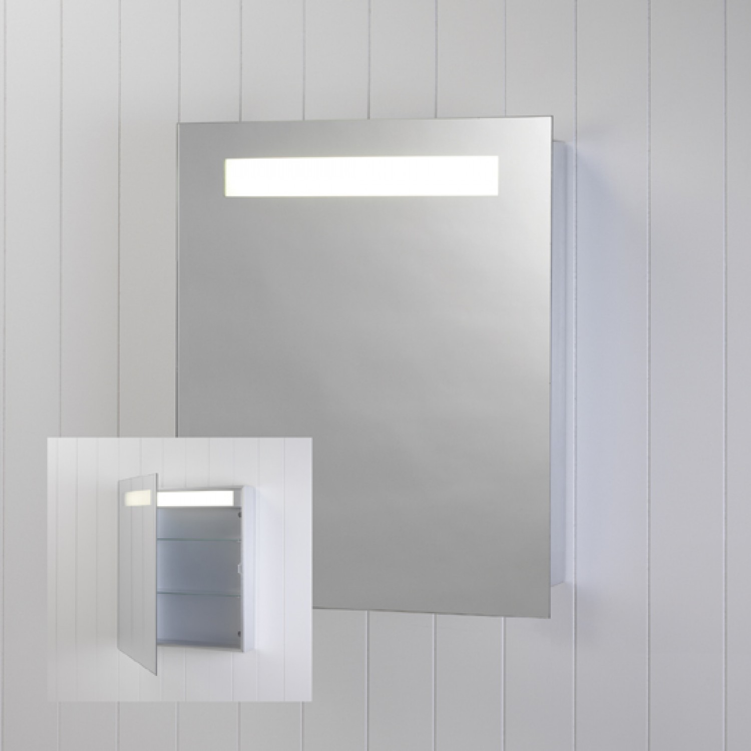 Armoire de toilette lumineuse de salle de bain (photo 12/20)  Avec son miroir