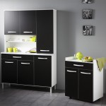 buffet de cuisine noir et blanc