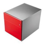 caisson de bureau rouge