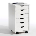 caisson de bureau sur roulettes blanc