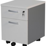 caisson de bureau sur roulettes blanc