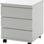 caisson de bureau sur roulettes blanc