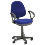 chaise de bureau bleu