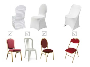 Housses de chaises reception  Décorations de mariage  Comparer les prix sur