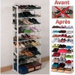 meuble chaussures etageres