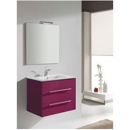 meuble salle de bain fushia