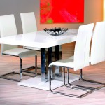 table a manger blanc laque
