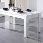 table a manger blanc laque