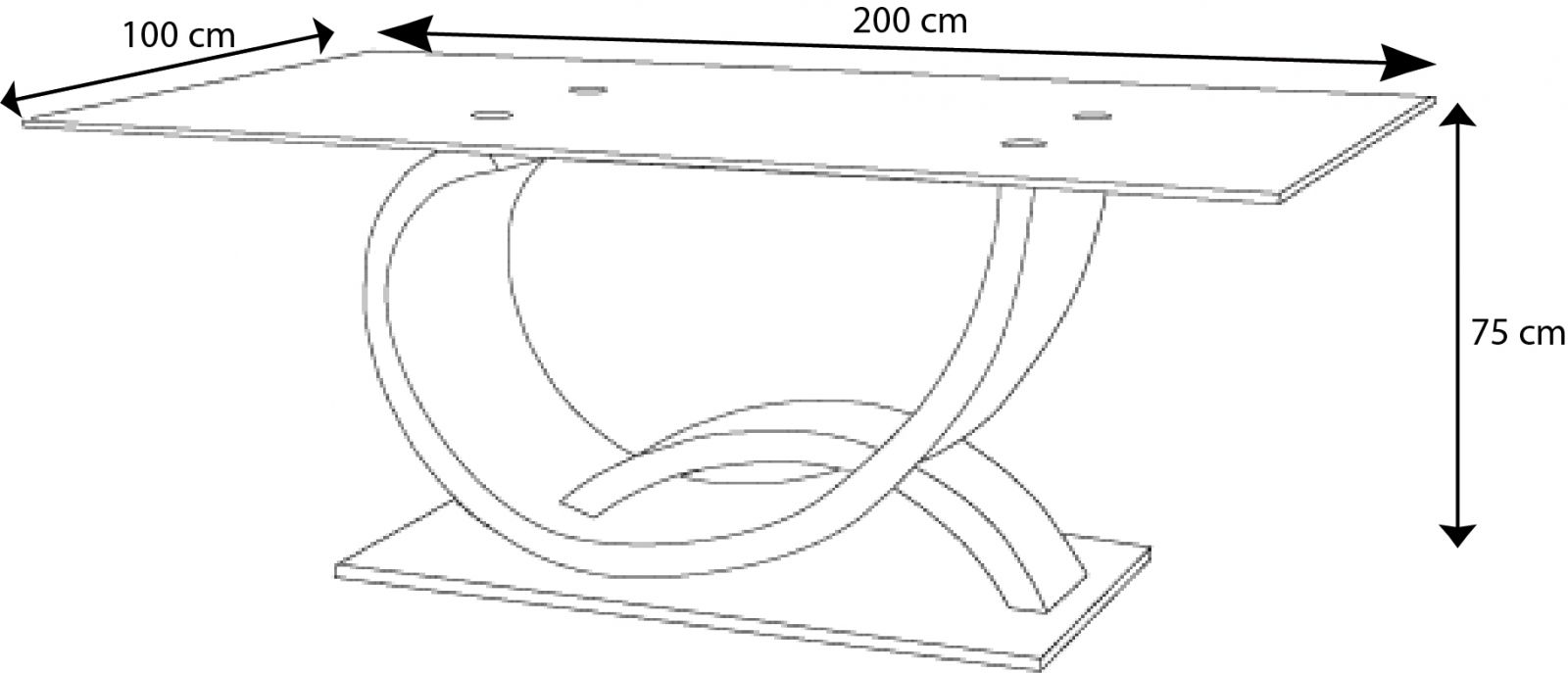 table a manger dimension