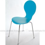 chaise de cuisine turquoise