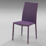 chaise salle a manger violet
