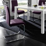 chaise salle a manger violet