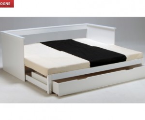 lit 2 personnes avec tiroir