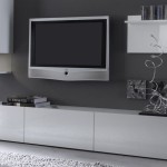 meuble tv bas design blanc