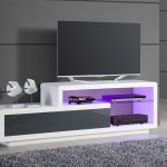 meuble tv bas design blanc