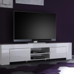 meuble tv haut de gamme blanc