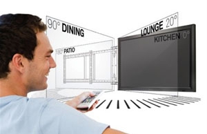 Support mural orientable motorisé pour écran TV LCD LED 26´´ 47´´  KIMEX