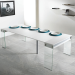 table console verre extensible
