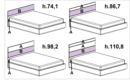 tete de lit hauteur 80 cm