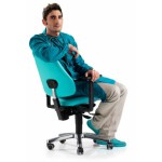 chaise de bureau turquoise