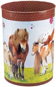 corbeille a papier cheval