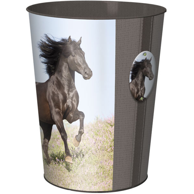 corbeille a papier cheval