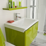 meuble salle de bain vert