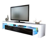 meuble tv bas armoire basse lima v2 en blanc