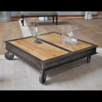 table basse style industriel