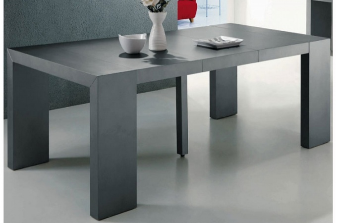 Moderne et simple gigogne table à manger table en bois massif et combinaisons