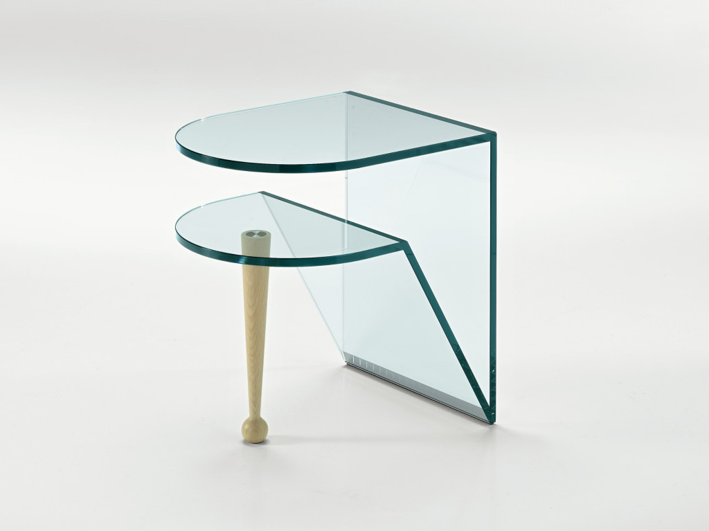 table d'appoint en verre design