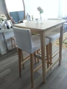 table de bar ikea bjorkudden