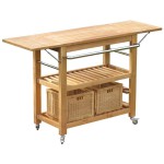 table desserte en bois