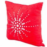 coussin deco rouge