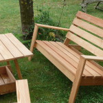 fauteuil bois salon de jardin