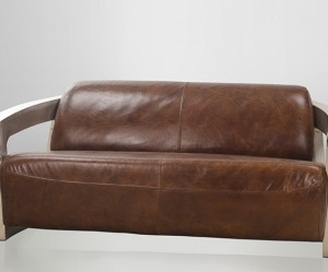 canapé cuir vintage fly