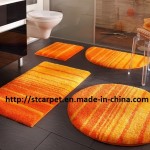 tapis salle de bain orange