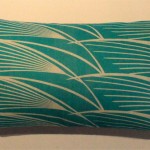 coussin turquoise