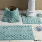 tapis salle de bain turquoise