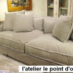 housse de canapé vieux rose