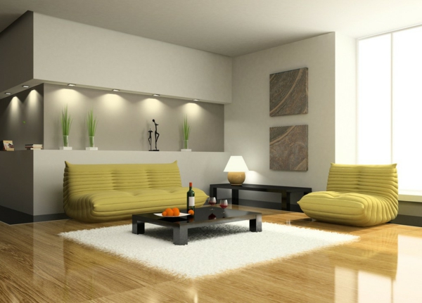 meuble design jaune