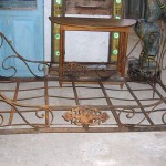 banquette jardin fer