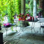banquette jardin fer