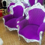 fauteuil violet