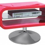 meuble salon rouge laque