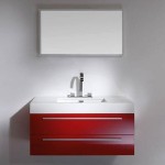 meuble salon rouge laque