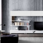 meuble salon rouge laque